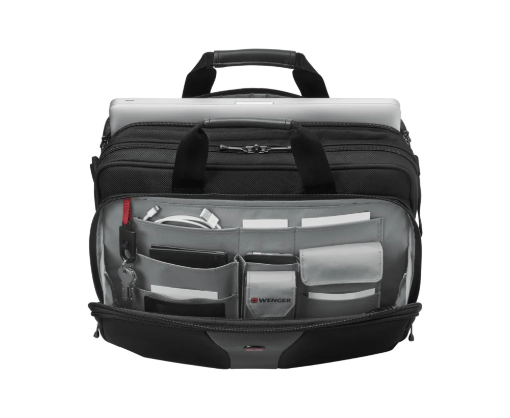 תיק ונגר Legacy Double Gst Top 15.6" black/grey – תמונה 4