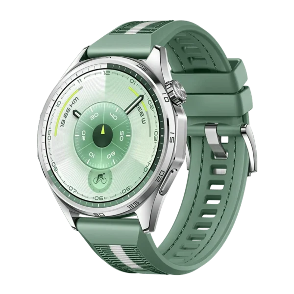 יבואן רשמי-שעון חכם Huawei Watch GT 6 46mm Green Woven Strap