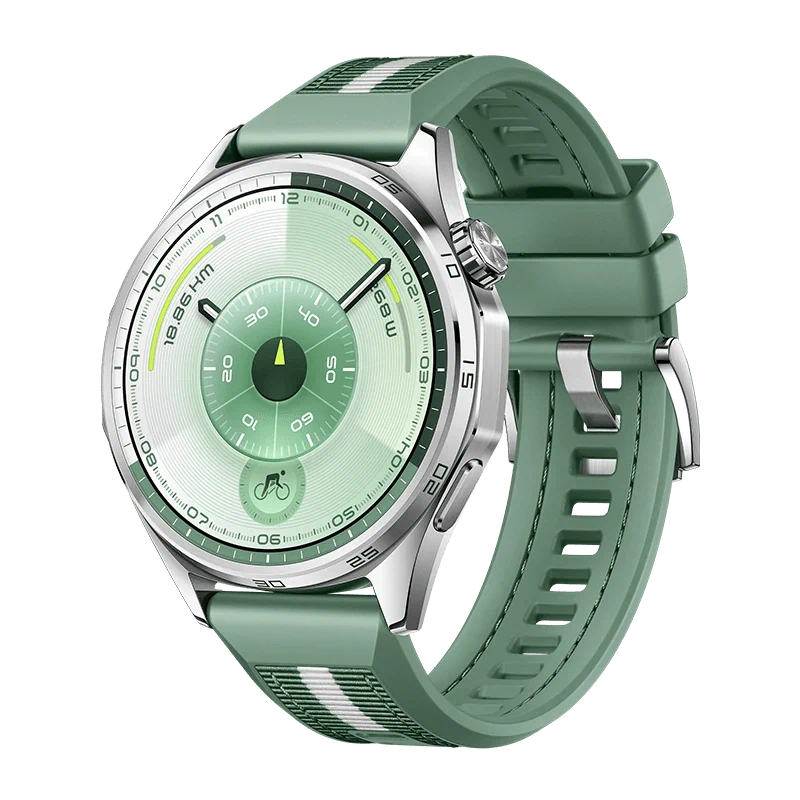 יבואן רשמי-שעון חכם Huawei Watch GT 6 46mm Green Woven Strap