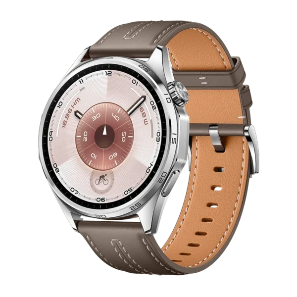 יבואן רשמי-שעון חכם Huawei Watch GT 6 46mm Grey Leather Strap