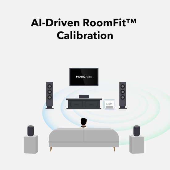 סאבוופר חכם אלחוטי WiiM Sub Pro - צבע לבן – תמונה 4