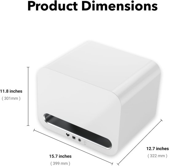 סאבוופר חכם אלחוטי WiiM Sub Pro - צבע לבן – תמונה 5