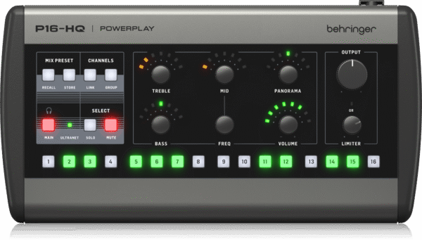 מיקסר אישי 16 ערוצים למוניטור