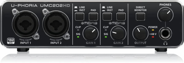 כרטיס קול דגם UMC202HD מבית BEHRINGER