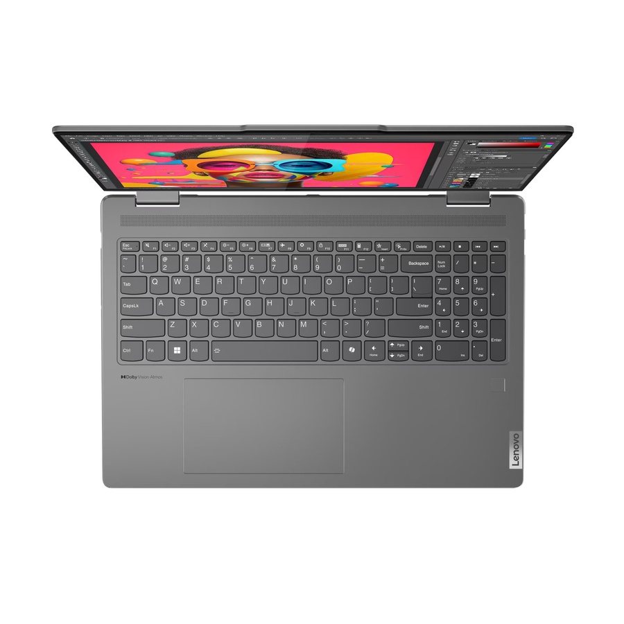 Lenovo YOGA 7 | Ultra 7 155U | 1TB SSD | 16GB RAM | 16" WUXGA IPS | TOUCHSCREEN | Win11 | Backlit Keyboard | STORM GREY | 3Y Warranty – תמונה 4