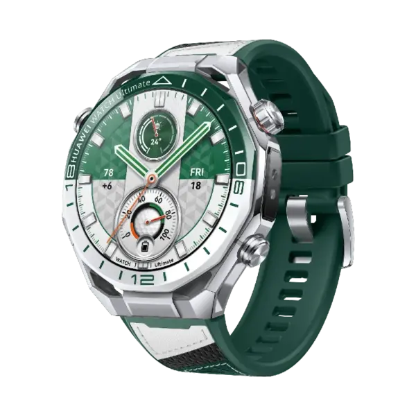 יבואן רשמי-שעון חכם Huawei Watch Ultimate 2 49mm Titanium Green Strap גלובלי