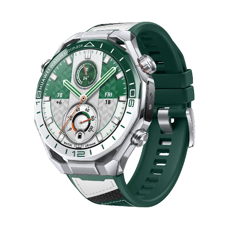יבואן רשמי-שעון חכם Huawei Watch Ultimate 2 49mm Titanium Green Strap גלובלי