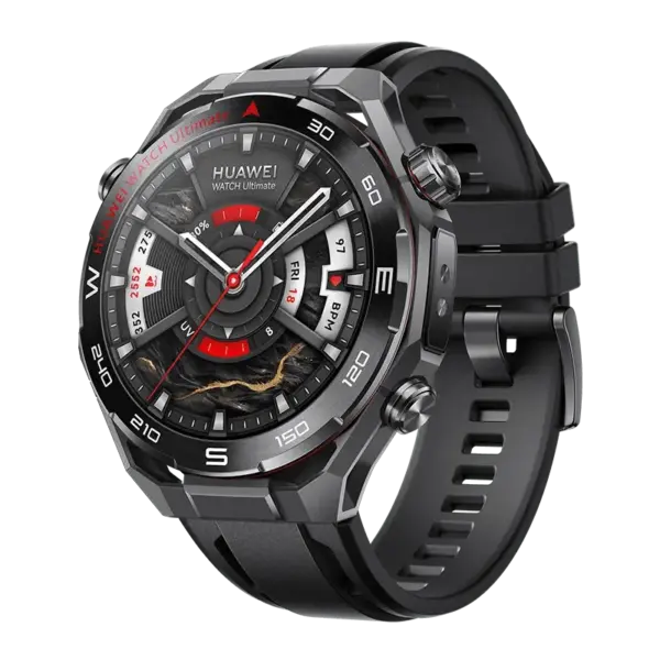 יבואן רשמי-שעון חכם Huawei Watch Ultimate 2 48mm Titanium Black Strap