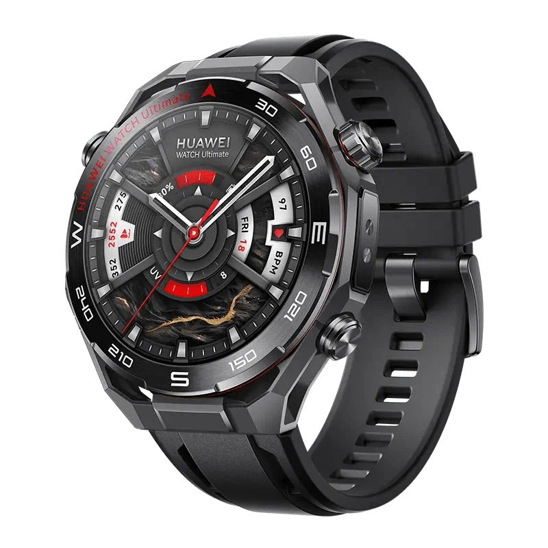יבואן רשמי-שעון חכם Huawei Watch Ultimate 2 48mm Titanium Black Strap