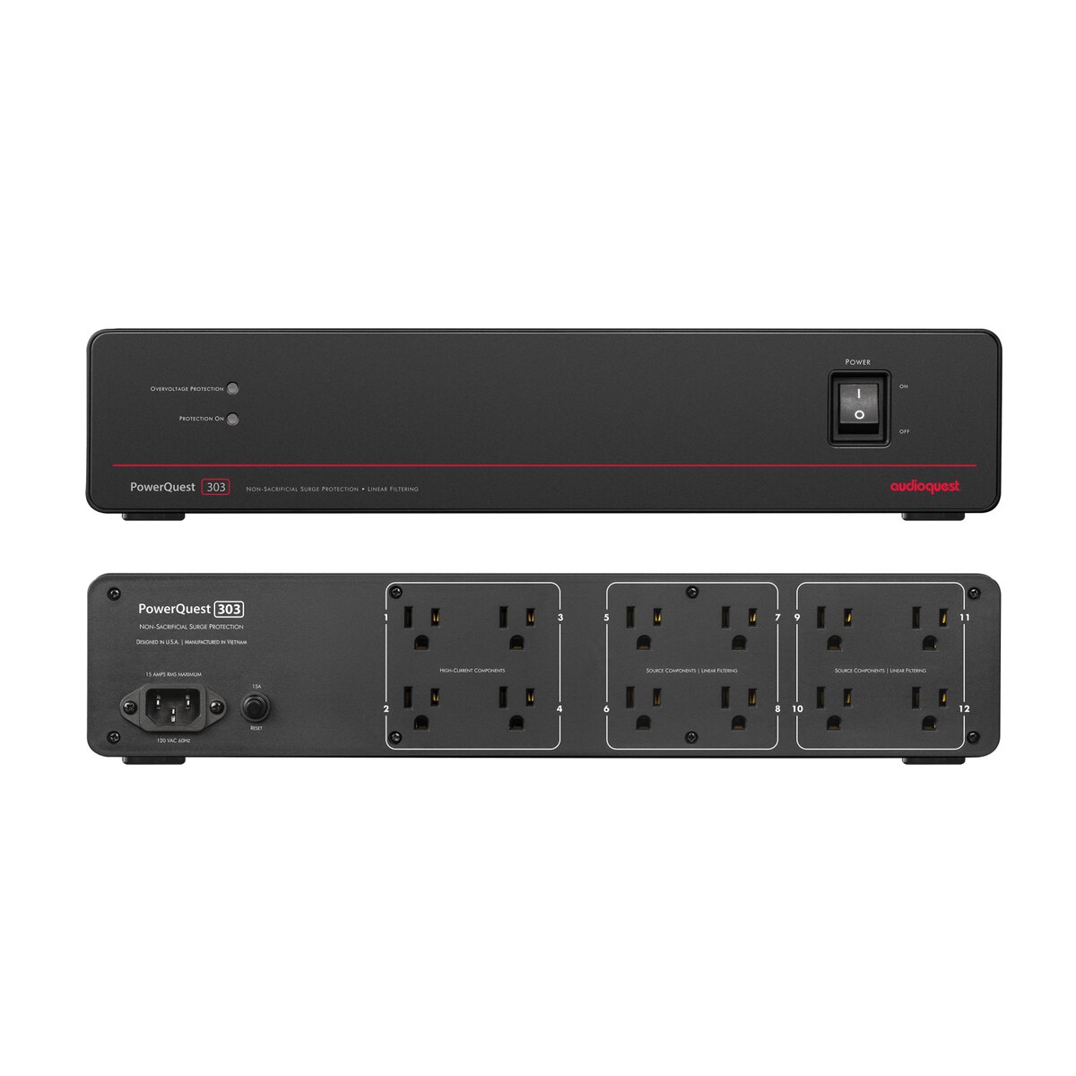 מסנן מתח והגנת נחשולים — PowerQuest 303