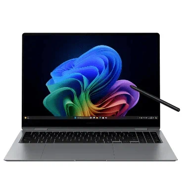 יבואן רשמי-מחשב נייד Samsung Galaxy Book5 pro 360 16" CoPilot+Pc Intel® Core™ Ultra 7 (Series 2) 32GB 1TB NP960QHA-KG3US S-Pen – תמונה 2
