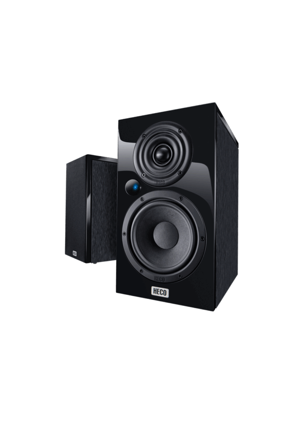 HECO Aurora 200P Black Edition רמקול מדפי מוגבר (זוג)