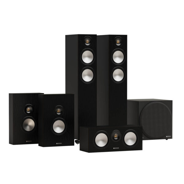 MONITOR AUDIO BRONZE 300 5.1 AV SYSTEM מערכת קולנוע ביתי שחור