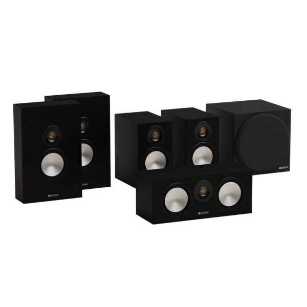MONITOR AUDIO BRONZE 50 5.1 AV SYSTEM מערכת קולנוע ביתי שחור
